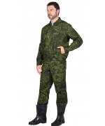 Костюм "СИРИУС-Рысь" куртка, брюки (тк. Рип-стоп 210) КМФ Цифра зеленая