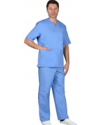 Костюм хирурга универсальный: блуза, брюки голубой