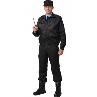 Костюм "СИРИУС-ВЫМПЕЛ": куртка, брюки (тк. смесовая) черный