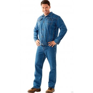 Костюм рабочий джинсовый: куртка, брюки синий