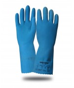 Перчатки Safeprotect КЩС-1-SP синие (латекс, слой Silver, толщ.0,45мм, дл.300мм)