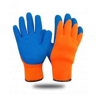 Перчатки утепленные оранжевые
