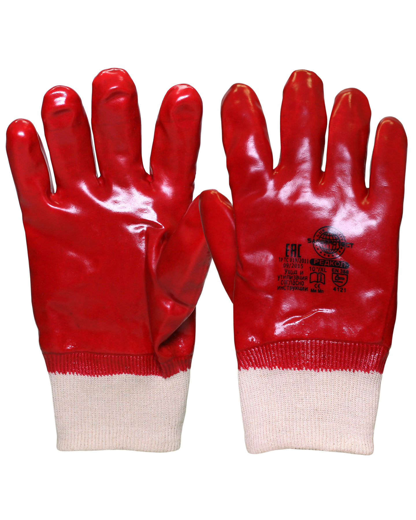 03136 Перчатки РЕДКОЛ Safeprotect (джерси+ПВХ)  (кр12х120)