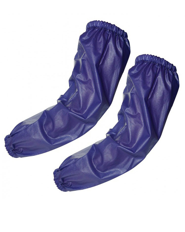 108417 Нарукавники ПВХ VS-020 синий КЩС до 50%,  толщина 0,2 мм, р.46 см*22 см