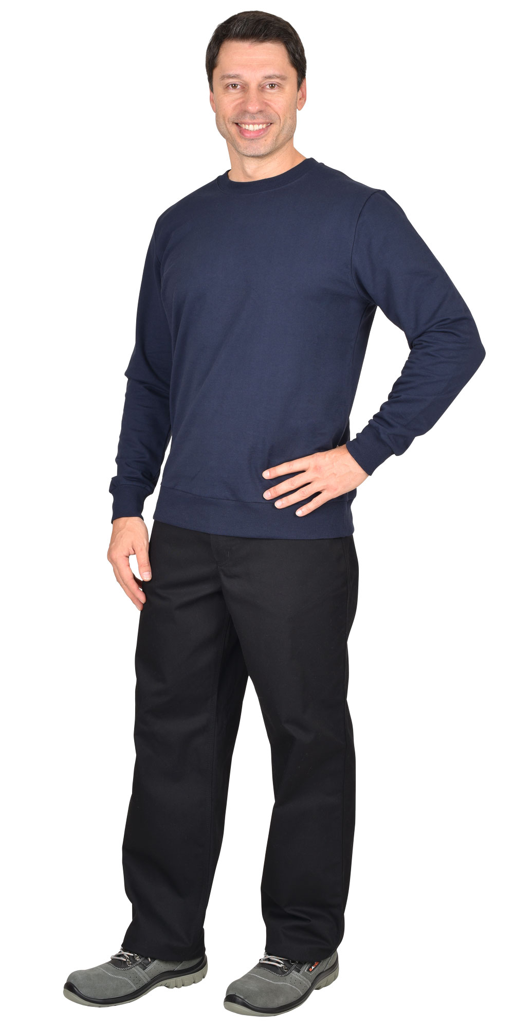 116550 Толстовка темно-синяя (футер 240 г/м2) (х40) (ЧЗ)